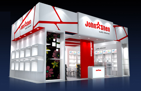 兆生文具 展位設(shè)計(jì)特裝(圖1)