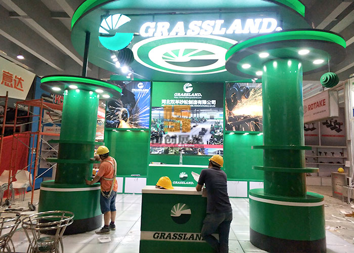 雙羊砂輪制造 廣交會展覽設(shè)計(jì)(圖2)